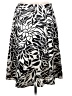 Chico's Print Silver Casual Skirt Size Lg (2) - photo 1