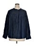 Sanctuary Blue Long Sleeve Blouse Size 1X - photo 1