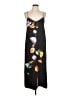 Tibi 100% Silk Graphic Black Casual Dress Size 10 - photo 1