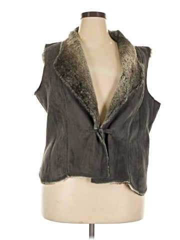 Coldwater Creek Faux Fur Vest (view 1)