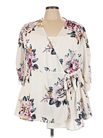 City Chic 3/4 Sleeve Blouse (view 1)