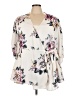 City Chic Ivory 3/4 Sleeve Blouse Size 24 Plus (XXL) - photo 1