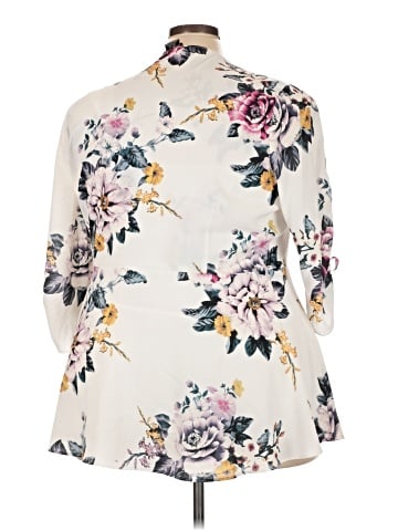 City Chic 3/4 Sleeve Blouse (view 2)