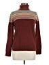 Lands' End 100% Cashmere Stripes Brown Cashmere Pullover Sweater Size M - photo 1