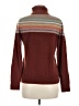 Lands' End 100% Cashmere Stripes Brown Cashmere Pullover Sweater Size M - photo 2