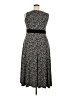 Perceptions Animal Print Black Casual Dress Size 18 - photo 2