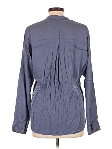 Vince. Long Sleeve Silk Top (view 2)