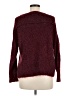 Jennifer Lopez Tweed Burgundy Pullover Sweater Size M - photo 2