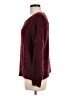 Jennifer Lopez Tweed Burgundy Pullover Sweater Size M - photo 5