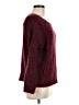 Jennifer Lopez Tweed Burgundy Pullover Sweater Size M - photo 4