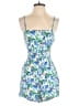 Forever 21 100% Rayon Tropical Blue Romper Size M - photo 1