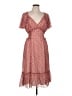 Max Studio Hearts Red Casual Dress Size L - photo 1