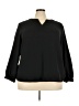 Lands' End Black 3/4 Sleeve Blouse Size 22W - photo 1