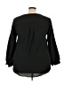 Lands' End Black 3/4 Sleeve Blouse Size 22W - photo 2