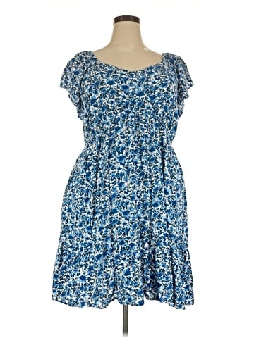 Terra & Sky Casual Dress (view 1)