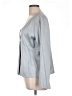 Eileen Fisher 100% Silk Gray Silk Blazer Size L - photo 5