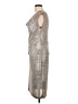 Connected Apparel Metallic Silver Cocktail Dress Size 12 - photo 5