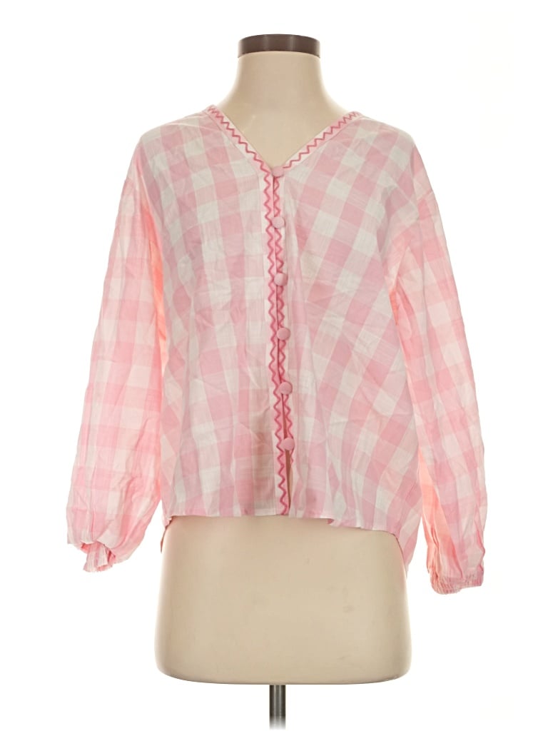 Eddy Long Sleeve Blouse In Pink