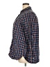 Old Navy 100% Cotton Checkered-gingham Blue Long Sleeve Button-Down Shirt Size XXL - photo 5