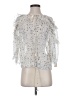 See By Chloé 100% Polyester Silver 3/4 Sleeve Blouse Size EU (FR) 36 / US 4 - photo 1