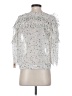 See By Chloé 100% Polyester Silver 3/4 Sleeve Blouse Size EU (FR) 36 / US 4 - photo 2