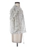 See By Chloé 100% Polyester Silver 3/4 Sleeve Blouse Size EU (FR) 36 / US 4 - photo 4