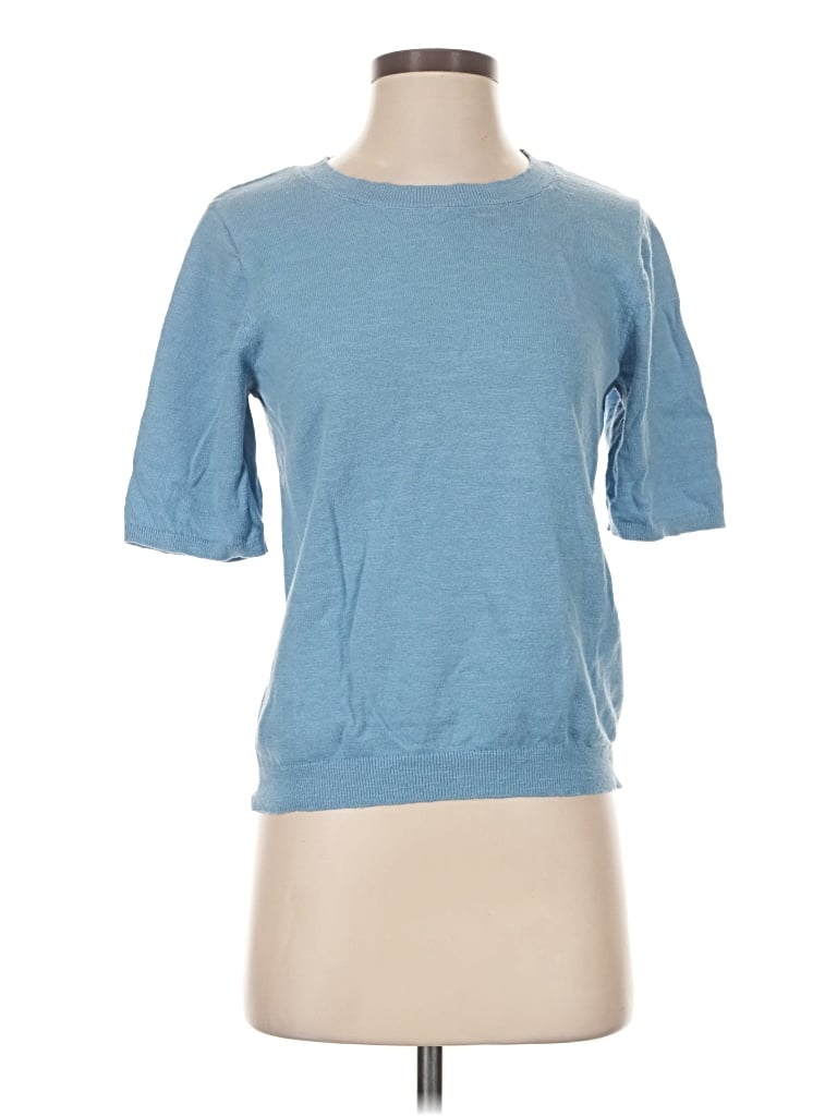 Pre-owned Free-est By Free People 3/4 Sleeve T-shirt In Blue