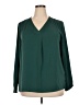 VIISHOW 100% Polyester Green Long Sleeve Blouse Size 2X - photo 1