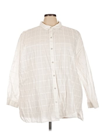 Catherines 3/4 Sleeve Button-Down Shirt (view 1)