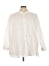 Catherines Ivory 3/4 Sleeve Button-Down Shirt Size 4X - photo 1