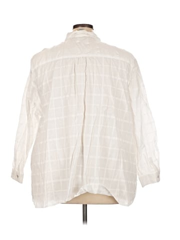 Catherines 3/4 Sleeve Button-Down Shirt (view 2)