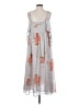 Free People 100% Polyester Floral Gray Casual Dress Size S - photo 2