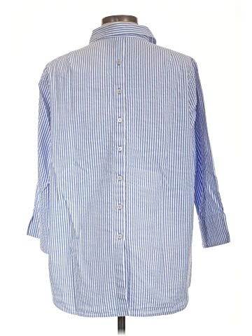 Foxcroft 3/4 Sleeve Button-Down Shirt (view 2)