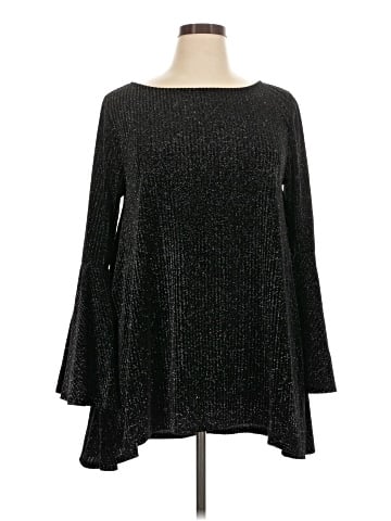 Joan Vass Long Sleeve Blouse (view 1)