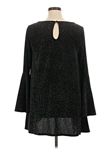 Joan Vass Long Sleeve Blouse (view 2)