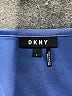 DKNY 100% Polyester Blue Sleeveless Top Size L - photo 7
