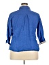 Vanity Blue 3/4 Sleeve Button-Down Shirt Size XXL - photo 2