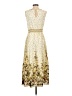 Max Studio Floral Gold Cocktail Dress Size XS - photo 2