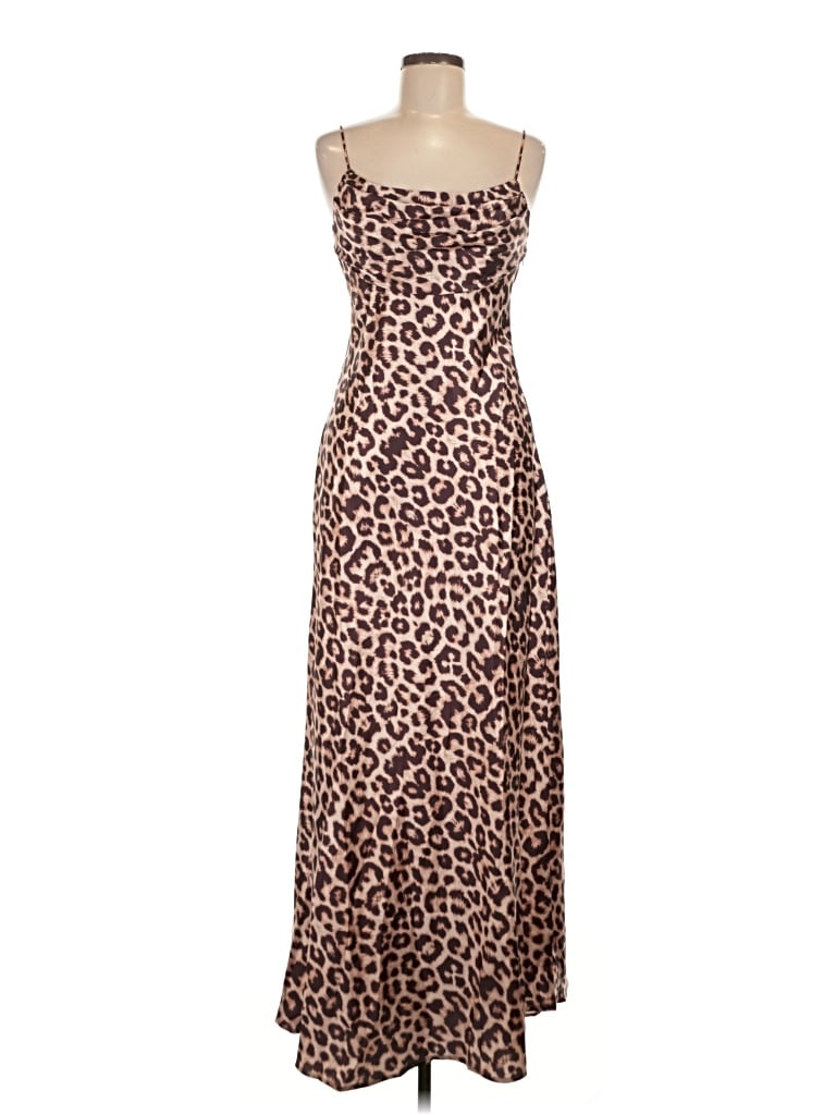 Pre-owned Saints + Secrets Casual Dress In Brown