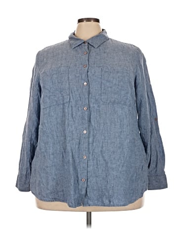 Charter Club 3/4 Sleeve Button-Down Shirt (view 1)