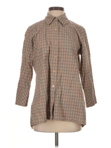 Boho Chic 3/4 Sleeve Button-Down Shirt (view 1)