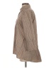 Boho Chic Houndstooth Brown Tan 3/4 Sleeve Button-Down Shirt Size S - photo 5