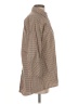 Boho Chic Houndstooth Brown Tan 3/4 Sleeve Button-Down Shirt Size S - photo 4