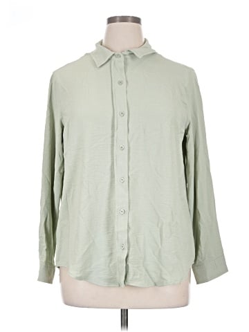 Ultra Flirt Long Sleeve Button-Down Shirt (view 1)