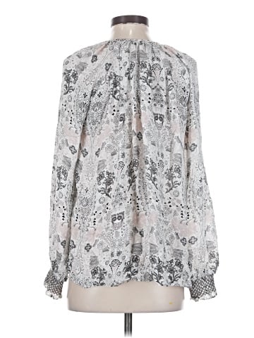 Parker Long Sleeve Silk Top (view 2)