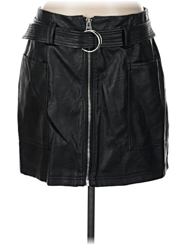 Topshop Faux Leather Skirt (view 1)