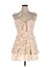 Cider Floral Tan Cocktail Dress Size XL - photo 1