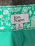 Kim Rogers 100% Cotton Paisley Green Skort Size XL - photo 3