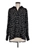 Pleione 100% Polyester Print Black Long Sleeve Blouse Size M - photo 1