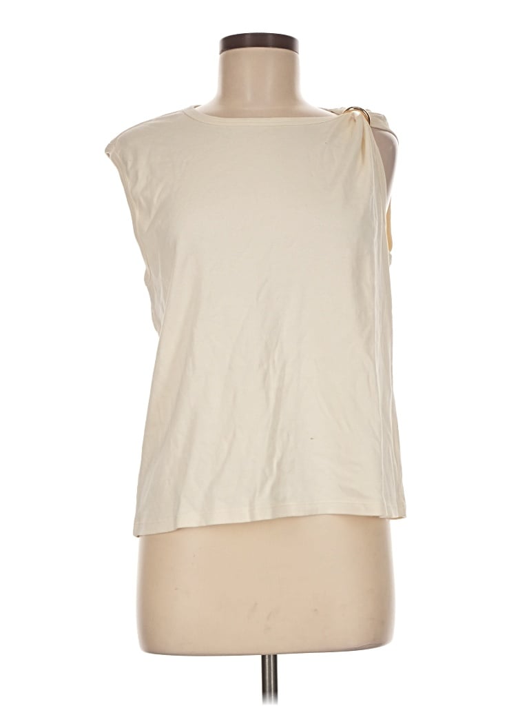 Pre-owned Lna Sleeveless T-shirt In Ivory